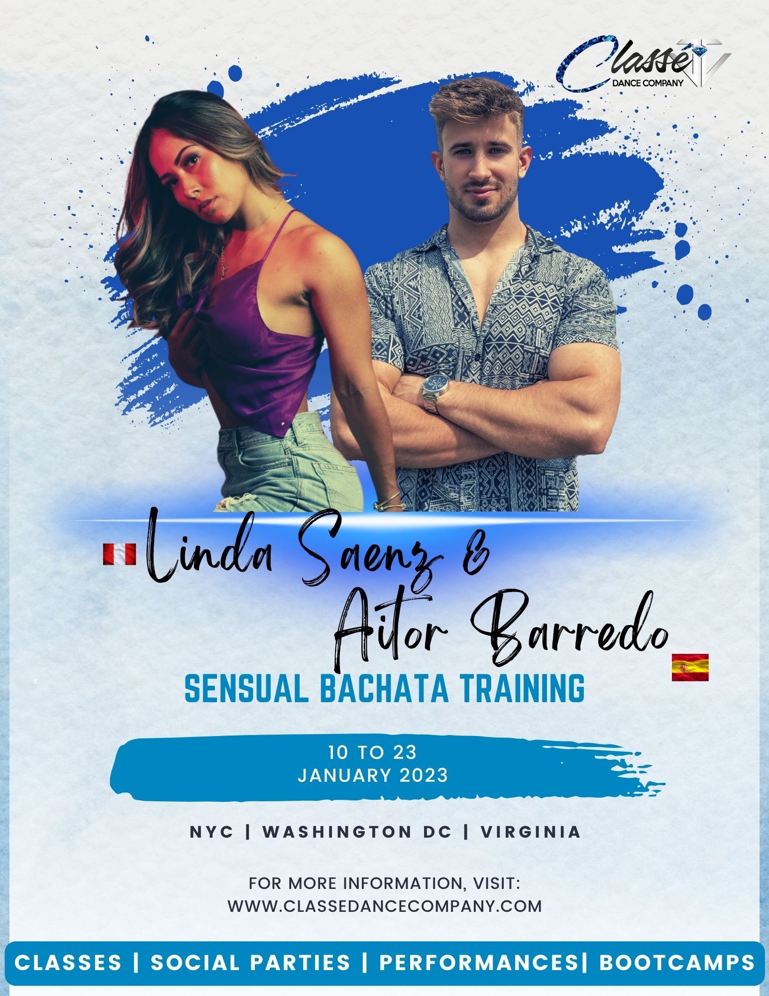 Bachata & Salsa Classes www.sensualbachatanyc.com To register for